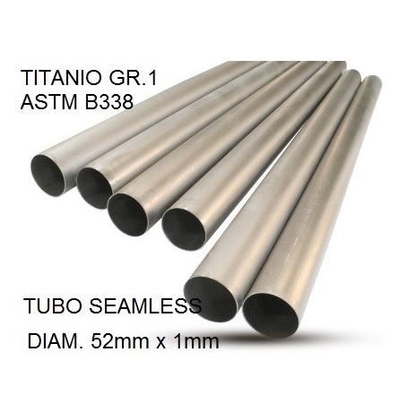 GPR auspuff kompatibel mit  Cafè Racer Cafè Racer 1-, Tubo titanio seamless D. 52mm X 1mm L.1000mm,  
