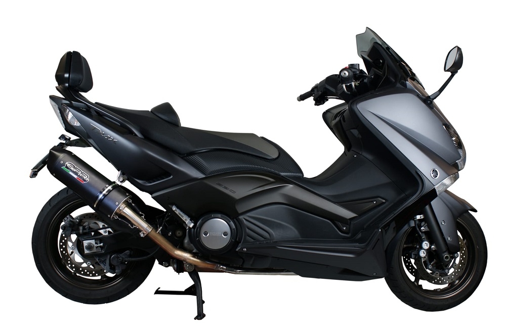 GPR auspuff kompatibel mit  Yamaha T-Max 560 2022-2024, Furore Nero, Racing-Komplettsystem-Auspuff, einschließlich Krümmer und abnehmbarem DB-Killer 