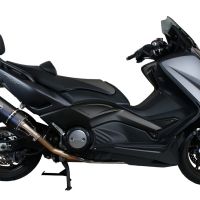 GPR auspuff kompatibel mit  Yamaha T-Max 560 2022-2024, Furore Nero, Racing-Komplettsystem-Auspuff, einschließlich Krümmer und abnehmbarem DB-Killer 