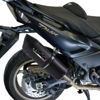 GPR auspuff kompatibel mit  Yamaha T-Max 560 2022-2024, Furore Nero, Racing-Komplettsystem-Auspuff, einschließlich Krümmer und abnehmbarem DB-Killer 