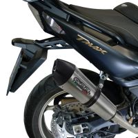 GPR auspuff kompatibel mit  Yamaha T-Max 530 2012-2016, New Grand Prix Evo Titanium, Homologierte auspuff mit verbindungsrohr und katalysator 