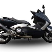 GPR auspuff kompatibel mit  Yamaha T-Max 560 2022-2024, Furore Nero, Racing-Komplettsystem-Auspuff, einschließlich Krümmer und abnehmbarem DB-Killer 