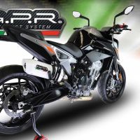 GPR auspuff kompatibel mit  Ktm Duke 790 2017-2020, Albus Evo4, Zugelassener legaler Slip-On-Auspuff mit Abe, einschließlich abnehmbarem DB-Killer und Verbindungsrohr 