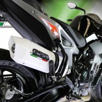 GPR auspuff kompatibel mit  Ktm Duke 790 2017-2020, Albus Evo4, Zugelassener legaler Slip-On-Auspuff mit Abe, einschließlich abnehmbarem DB-Killer und Verbindungsrohr 