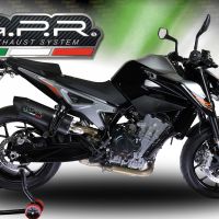 GPR auspuff kompatibel mit  Ktm Duke 790 2017-2020, Furore Nero, Rennauspuff, mit Verbindungsrohren, Artikel ohne Genehmigung 