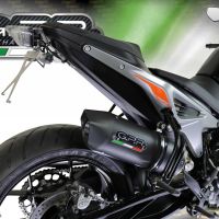 GPR auspuff kompatibel mit  Ktm Duke 790 2017-2020, Furore Nero, Rennauspuff, mit Verbindungsrohren, Artikel ohne Genehmigung 