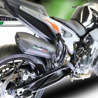 GPR auspuff kompatibel mit  Ktm Duke 790 2021-2024, New Grand Prix Evo Black Titanium, Zugelassener legaler Slip-On-Auspuff mit Abe, einschließlich abnehmbarem DB-Killer und Verbindungsrohr 
