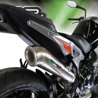 GPR auspuff kompatibel mit  Ktm Duke 790 2017-2020, Powercone Evo, Zugelassener legaler Slip-On-Auspuff mit Abe, einschließlich abnehmbarem DB-Killer und Verbindungsrohr 