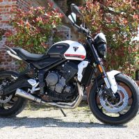 GPR auspuff kompatibel mit  Triumph Trident 660 2021-2024, M3 Inox , Racing-Komplettsystem-Auspuff, einschließlich Krümmer und abnehmbarem DB-Killer 