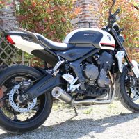 GPR auspuff kompatibel mit  Triumph Trident 660 2021-2024, M3 Inox , Racing-Komplettsystem-Auspuff, einschließlich Krümmer und abnehmbarem DB-Killer 