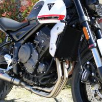 GPR auspuff kompatibel mit  Triumph Trident 660 2021-2024, M3 Inox , Racing-Komplettsystem-Auspuff, einschließlich Krümmer und abnehmbarem DB-Killer 