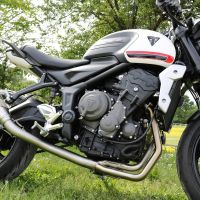 GPR auspuff kompatibel mit  Triumph Trident 660 2021-2024, Powercone Evo, Racing-Komplettsystem-Auspuff, einschließlich Krümmer und abnehmbarem DB-Killer 
