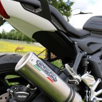 GPR auspuff kompatibel mit  Triumph Trident 660 2021-2024, M3 Inox , Racing-Komplettsystem-Auspuff, einschließlich Krümmer und abnehmbarem DB-Killer 