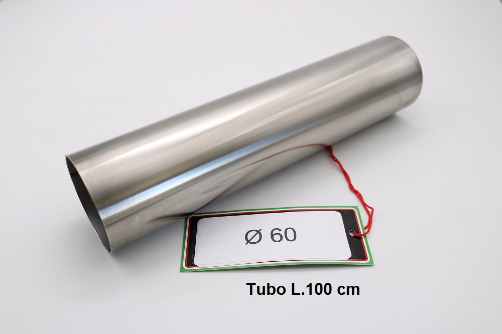 GPR auspuff kompatibel mit  Cafè Racer Cafè Racer 1-, Tubo inox D. 60mm X 1,2mm L.1000mm,  