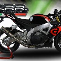 GPR auspuff kompatibel mit  Aprilia Tuono V4 1100 -Rr -Factory 2015-2016, M3 Inox , Rennauspuff, mit Verbindungsrohren, Artikel ohne Genehmigung 