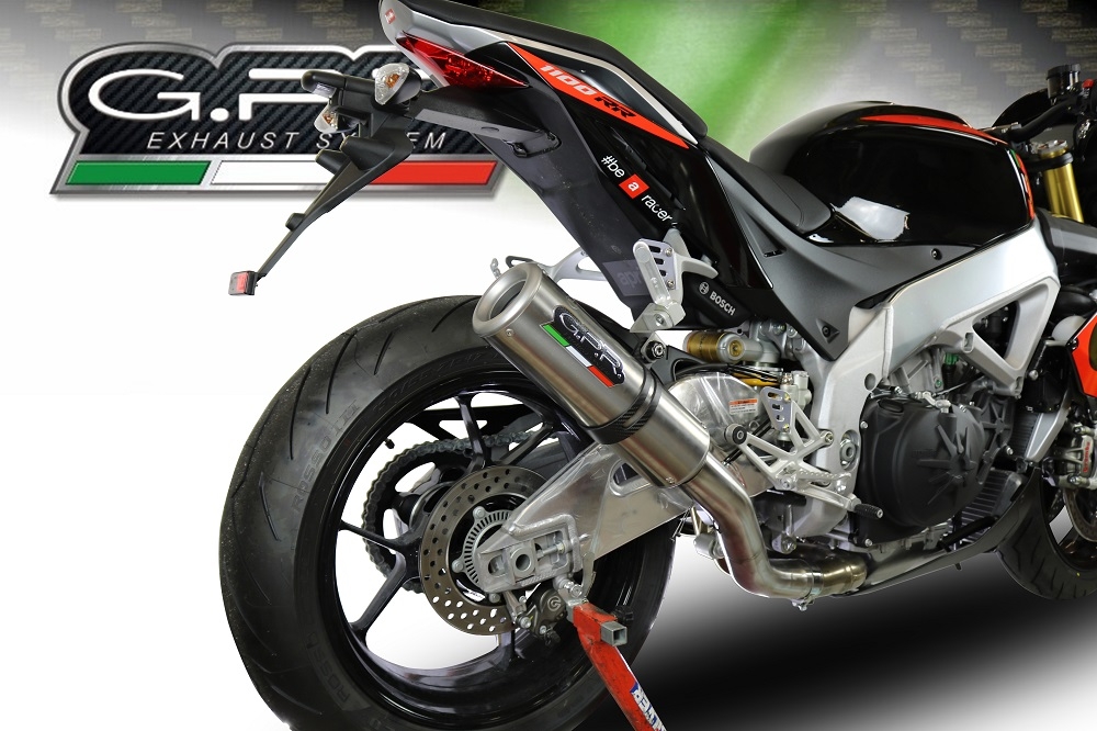 GPR auspuff kompatibel mit  Aprilia Tuono V4 1100 -Rr -Factory 2015-2016, M3 Inox , Rennauspuff, mit Verbindungsrohren, Artikel ohne Genehmigung 