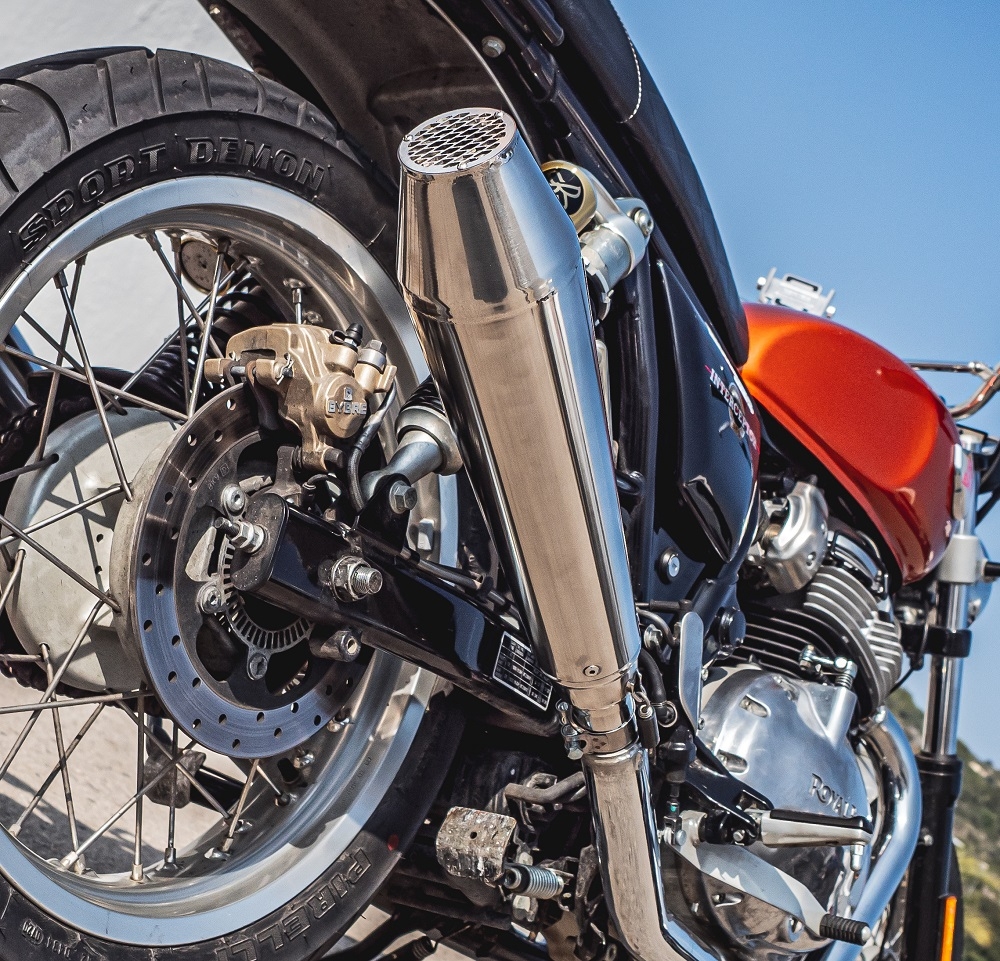 GPR auspuff kompatibel mit  Bmw R 1100 R -Rs  1994-2002, Ultracone Inox Cafè Racer, Universell zugelassener Schalldämpfer mit ABE, inklusive herausnehmbarem db-Killer, ohne Verbindungsrohr 