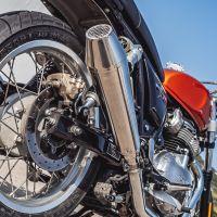 GPR auspuff kompatibel mit  Bmw R 1100 R -Rs  1994-2002, Ultracone Inox Cafè Racer, Universell zugelassener Schalldämpfer mit ABE, inklusive herausnehmbarem db-Killer, ohne Verbindungsrohr 