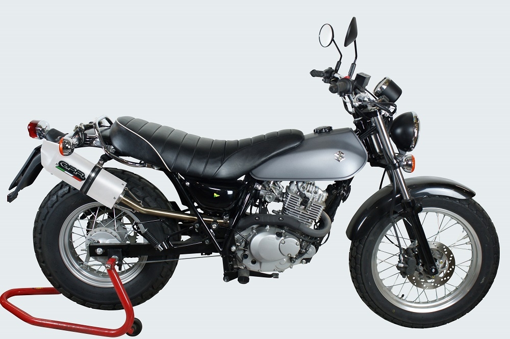 GPR auspuff kompatibel mit  Suzuki Rv 125 Van Van 2003-2017, Albus Ceramic, Zugelassener legaler Slip-On-Auspuff mit Abe, einschließlich abnehmbarem DB-Killer und Verbindungsrohr 