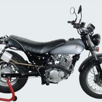 GPR auspuff kompatibel mit  Suzuki Rv 125 Van Van 2003-2017, Albus Ceramic, Zugelassener legaler Slip-On-Auspuff mit Abe, einschließlich abnehmbarem DB-Killer und Verbindungsrohr 