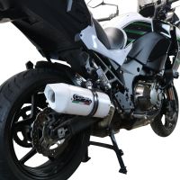 GPR auspuff kompatibel mit  Kawasaki Versys 1000 I.E. 2021-2024, Albus Evo4, Zugelassener legaler Slip-On-Auspuff mit Abe, einschließlich abnehmbarem DB-Killer und Verbindungsrohr 