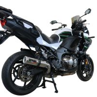 GPR auspuff kompatibel mit  Kawasaki Versys 1000 I.E. 2021-2024, M3 Inox , Zugelassener legaler Slip-On-Auspuff mit Abe, einschließlich abnehmbarem DB-Killer und Verbindungsrohr 