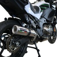 GPR auspuff kompatibel mit  Kawasaki Versys 1000 I.E. 2021-2024, M3 Inox , Zugelassener legaler Slip-On-Auspuff mit Abe, einschließlich abnehmbarem DB-Killer und Verbindungsrohr 