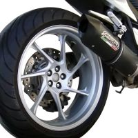 GPR auspuff kompatibel mit  Honda Vfr 1200 F I.E. 2010-2016, Furore Nero, Zugelassener legaler Slip-On-Auspuff mit Abe, einschließlich abnehmbarem DB-Killer und Verbindungsrohr 