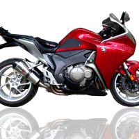 GPR auspuff kompatibel mit  Honda Vfr 1200 F I.E. 2010-2016, New Grand Prix Evo Titanium, Zugelassener legaler Slip-On-Auspuff mit Abe, einschließlich abnehmbarem DB-Killer und Verbindungsrohr 