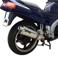 GPR auspuff kompatibel mit  Honda Vfr 750 F 1994-1997, Trioval, Zugelassener legaler Slip-On-Auspuff mit Abe, einschließlich abnehmbarem DB-Killer und Verbindungsrohr 