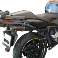 GPR auspuff kompatibel mit  Honda Vfr 800 V-Tec 2002-2013, Furore Poppy, Doppelt homologierter legaler Slip-On-Auspuff mit ABE, einschließlich abnehmbarer DB-Killer und verbindungsrohre 