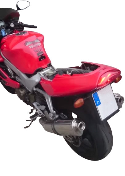 GPR auspuff kompatibel mit  Honda Vtr 1000 F Firestorm  1997-2007, Trioval, Doppelt homologierter legaler Slip-On-Auspuff mit ABE, einschließlich abnehmbarer DB-Killer und verbindungsrohre 