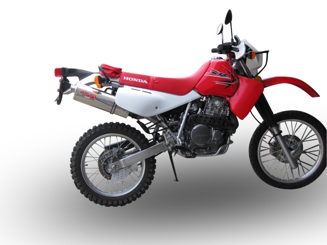 GPR auspuff kompatibel mit  Honda Xr 650 R 2000-2008, Trioval, Zugelassener legaler Slip-On-Auspuff mit Abe, einschließlich abnehmbarem DB-Killer und Verbindungsrohr 