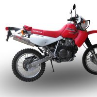 GPR auspuff kompatibel mit  Honda Xr 650 R 2000-2008, Trioval, Zugelassener legaler Slip-On-Auspuff mit Abe, einschließlich abnehmbarem DB-Killer und Verbindungsrohr 