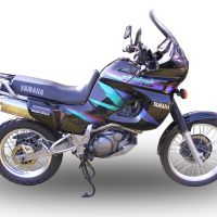 GPR auspuff kompatibel mit  Yamaha Xtz 660 Teneré 1991-1998, Trioval, Zugelassener legaler Slip-On-Auspuff mit Abe, einschließlich abnehmbarem DB-Killer und Verbindungsrohr 