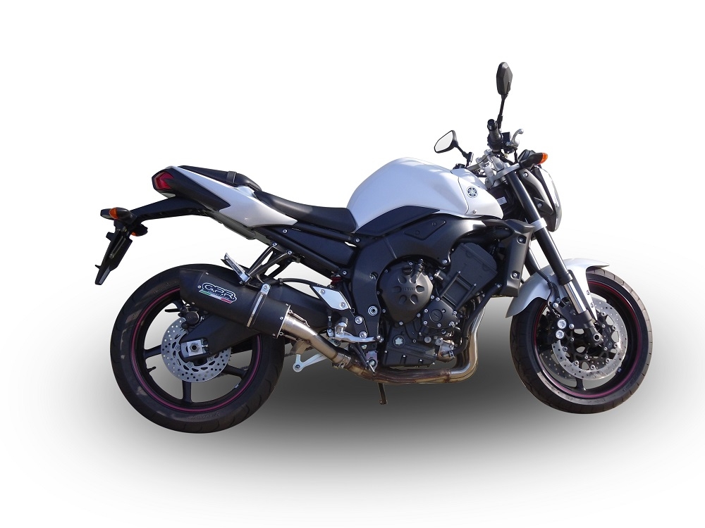 GPR auspuff kompatibel mit  Yamaha Yzf R6 2003-2005, Furore Nero, Zugelassener legaler Slip-On-Auspuff mit ABE, inklusive abnehmbarem DB-Killer, Verbindungsrohr und Katalysator 