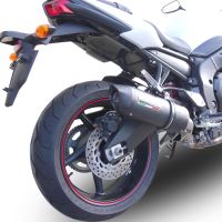 GPR auspuff kompatibel mit  Yamaha Yzf R6 2003-2005, Furore Nero, Zugelassener legaler Slip-On-Auspuff mit ABE, inklusive abnehmbarem DB-Killer, Verbindungsrohr und Katalysator 
