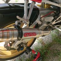 GPR auspuff kompatibel mit  Yamaha Yzf 1000 R1  1998-2001, Deeptone Inox, Zugelassener legaler Slip-On-Auspuff mit Abe, einschließlich abnehmbarem DB-Killer und Verbindungsrohr 