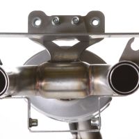 GPR auspuff kompatibel mit  Yamaha Fz6 600-Fazer S1-S2  2004-2013, Titanium Ghost, Zugelassener legaler Slip-On-Auspuff mit Abe, einschließlich abnehmbarem DB-Killer und Verbindungsrohr 