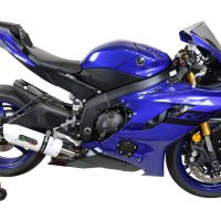 GPR auspuff kompatibel mit  Yamaha Yzf R6 2017-2025, Albus Evo4, Zugelassener legaler Slip-On-Auspuff mit Abe, einschließlich abnehmbarem DB-Killer und Verbindungsrohr 