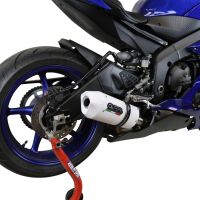 GPR auspuff kompatibel mit  Yamaha Yzf R6 2017-2025, Albus Evo4, Zugelassener legaler Slip-On-Auspuff mit Abe, einschließlich abnehmbarem DB-Killer und Verbindungsrohr 