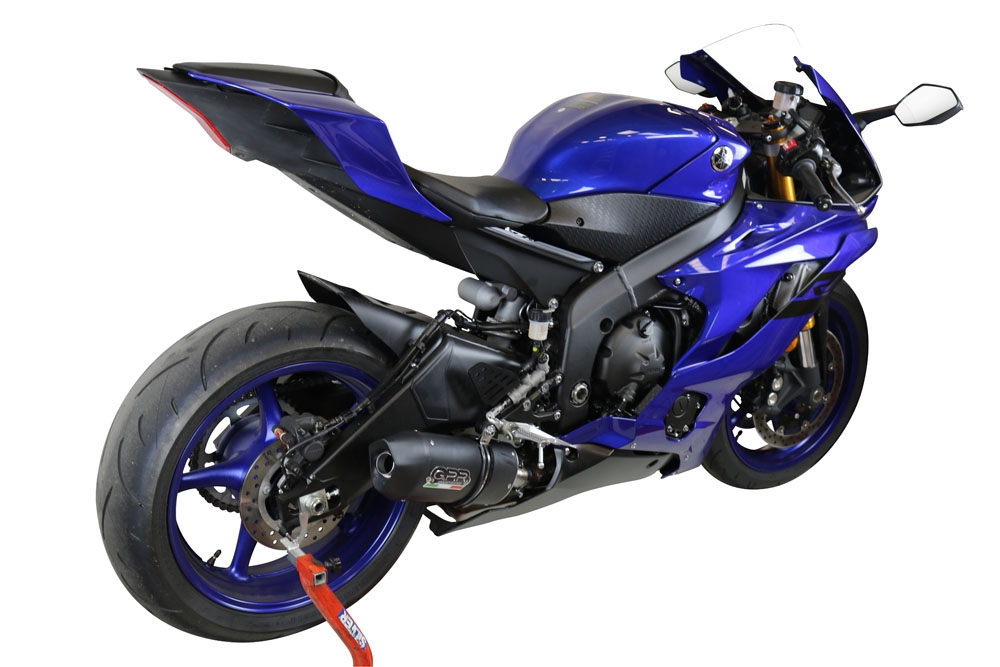 GPR auspuff kompatibel mit  Yamaha Yzf R6 2017-2025, Furore Poppy, Rennauspuff, mit Verbindungsrohren, Artikel ohne Genehmigung 