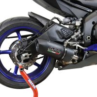 GPR auspuff kompatibel mit  Yamaha Yzf R6 2017-2025, Furore Nero, Rennauspuff, mit Verbindungsrohren, Artikel ohne Genehmigung 