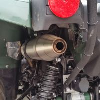 GPR auspuff kompatibel mit  Yamaha Grizzly 550 2007-2024, Deeptone Atv, Zugelassener legaler Slip-On-Auspuff mit Abe, einschließlich abnehmbarem DB-Killer und Verbindungsrohr 