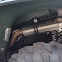 GPR auspuff kompatibel mit  Yamaha Grizzly 550 2007-2024, Deeptone Atv, Zugelassener legaler Slip-On-Auspuff mit Abe, einschließlich abnehmbarem DB-Killer und Verbindungsrohr 