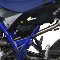 GPR auspuff kompatibel mit  Yamaha Wr 125 R 2009-2011, Furore Nero, Zugelassener legaler Slip-On-Auspuff mit Abe, einschließlich abnehmbarem DB-Killer und Verbindungsrohr 