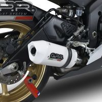 GPR auspuff kompatibel mit  Yamaha Yzf R6 2006-2020, Albus Ceramic, Zugelassener legaler Slip-On-Auspuff mit Abe, einschließlich abnehmbarem DB-Killer und Verbindungsrohr 