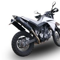 GPR auspuff kompatibel mit  Yamaha Xt 660 X-R  2004-2014, Furore Nero, Doppelt homologierter legaler Slip-On-Auspuff mit ABE, einschließlich abnehmbarer DB-Killer, Link Pipes und Katalysatoren 