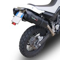 GPR auspuff kompatibel mit  Yamaha Xt 660 X-R  2004-2014, Furore Nero, Doppelt homologierter legaler Slip-On-Auspuff mit ABE, einschließlich abnehmbarer DB-Killer, Link Pipes und Katalysatoren 