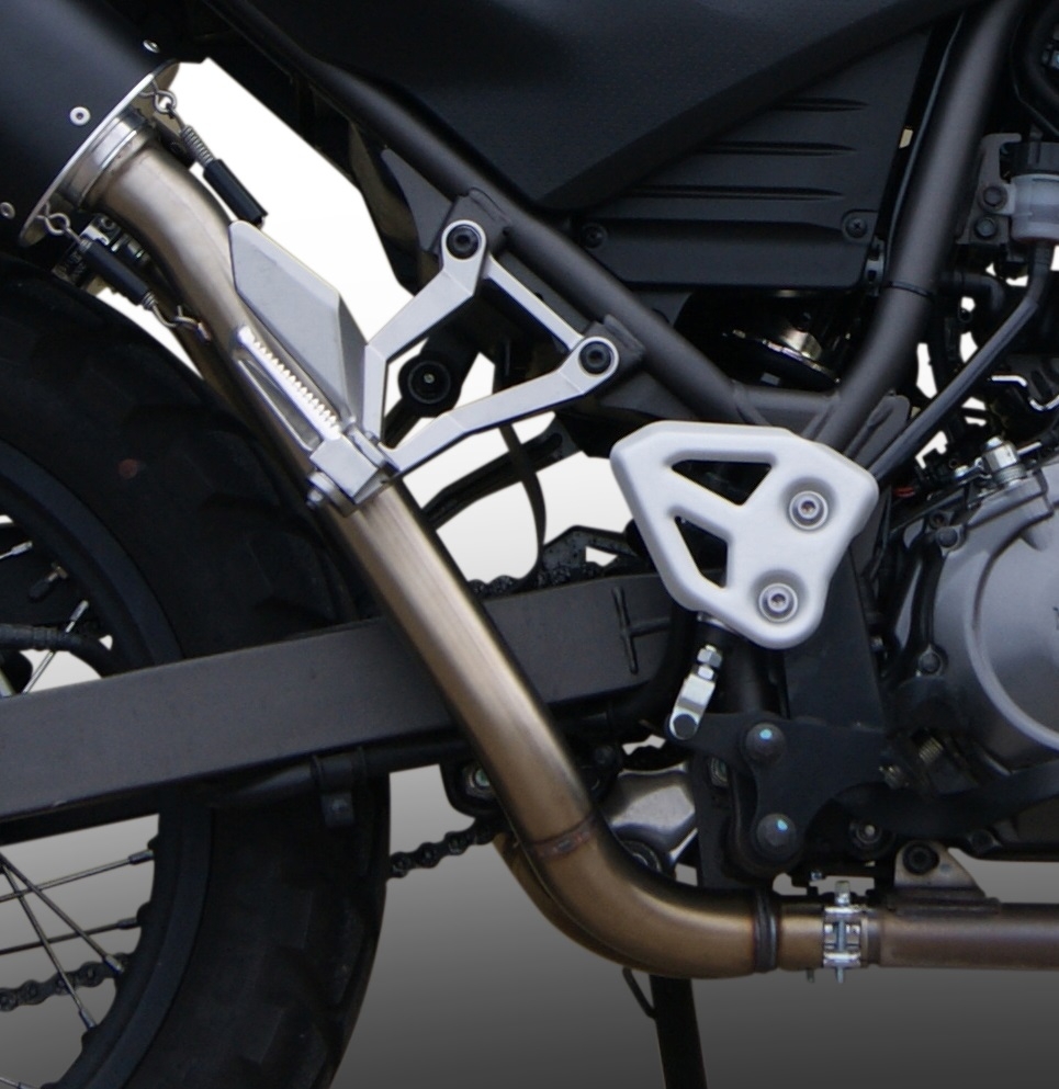 GPR auspuff kompatibel mit  Yamaha Xt 660 X-R  2004-2014, Furore Nero, Doppelt homologierter legaler Slip-On-Auspuff mit ABE, einschließlich abnehmbarer DB-Killer, Link Pipes und Katalysatoren 